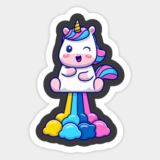 I Fart Rainbows Sticker